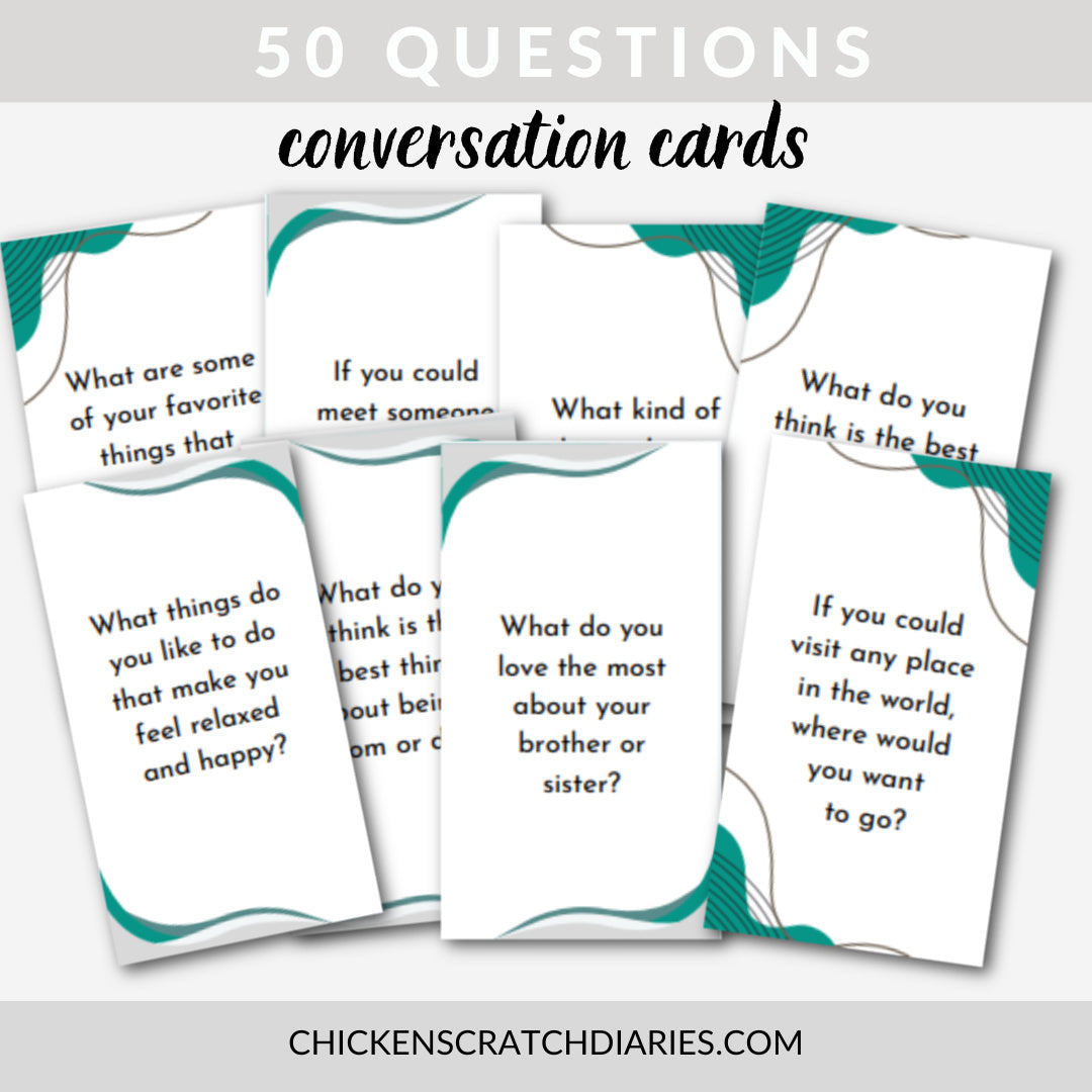 50 Questions Conversation Cards